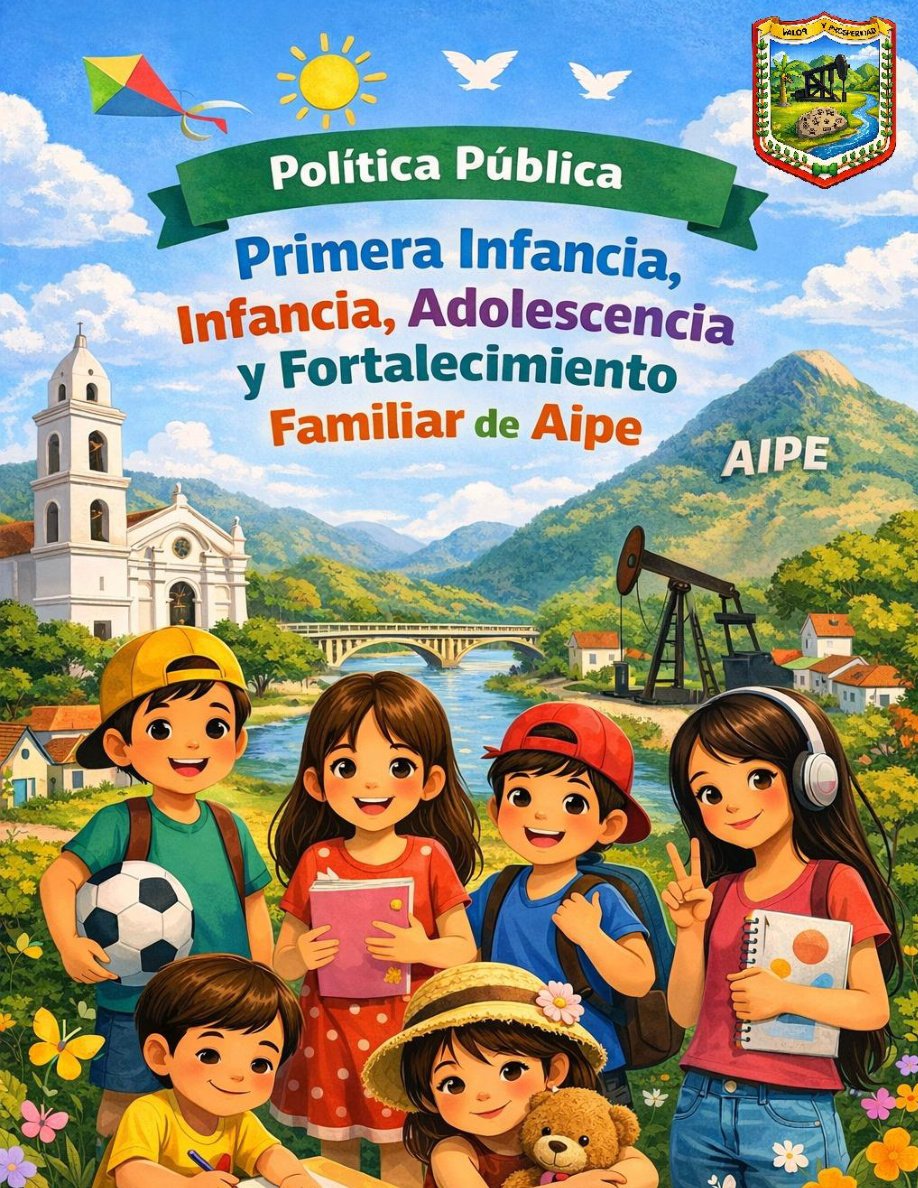 Portada ilustrada de la Política Pública de Aipe